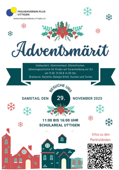 Adventsmärit Uttigen / Standbetreiber/innen gesucht 